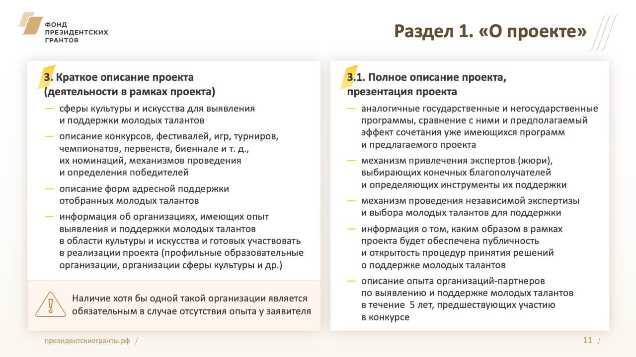 Выявление и поддержка молодых талантов в области культуры и искусства